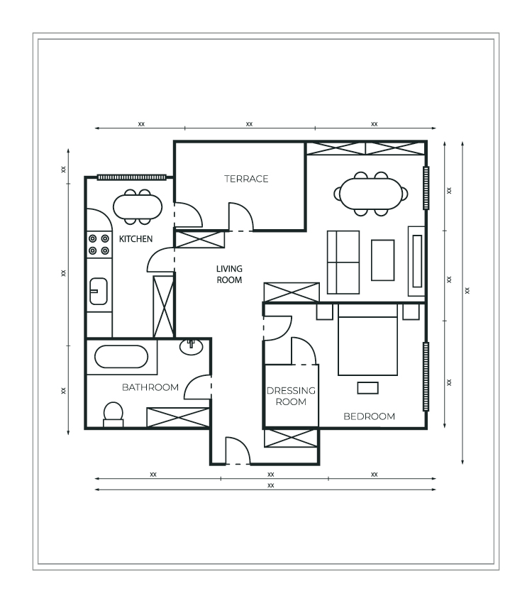 Vector Floor Plans Drawing Service